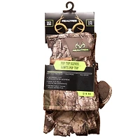 Realtree APX Youth Pop Top Gloves, Sizes M - L/XL