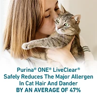 Purina ONE LiveClear Formule réduisant les allergènes avec du vrai poulet, Nourriture Sèche pour Chats, 1.36 kg