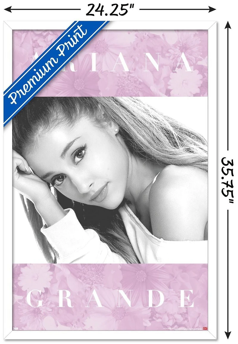 Ariana Grande - Floral Wall Poster