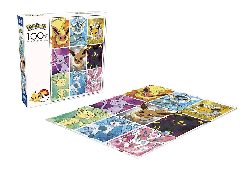 Buffalo Games - Pokémon - Pokémon Eevee Evolutions Frames - 100 Piece Jigsaw Puzzle