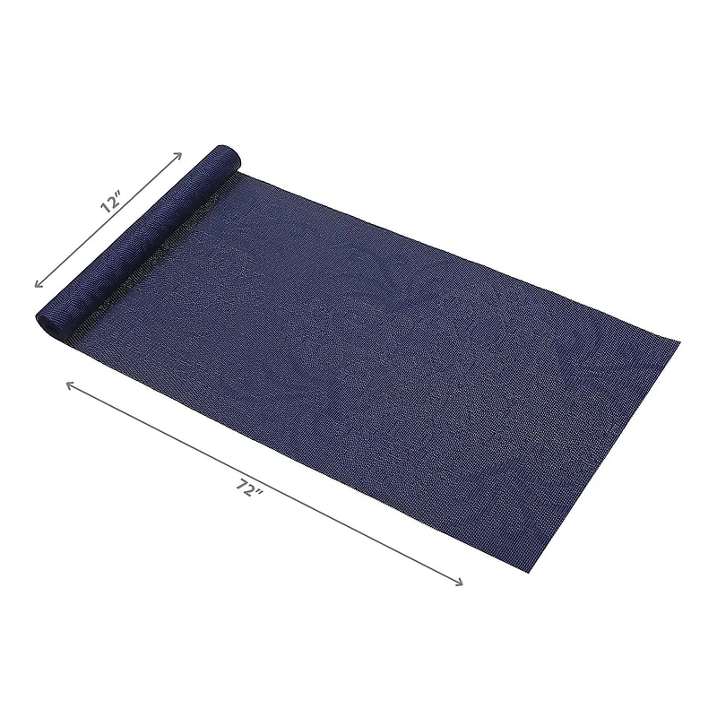 IH Casa Decor Vinyl Table Runner 72" Damask Navy Blue - Set of 2