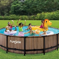 Funsicle 14 ft Oasis Designer Pool, Natural Teak