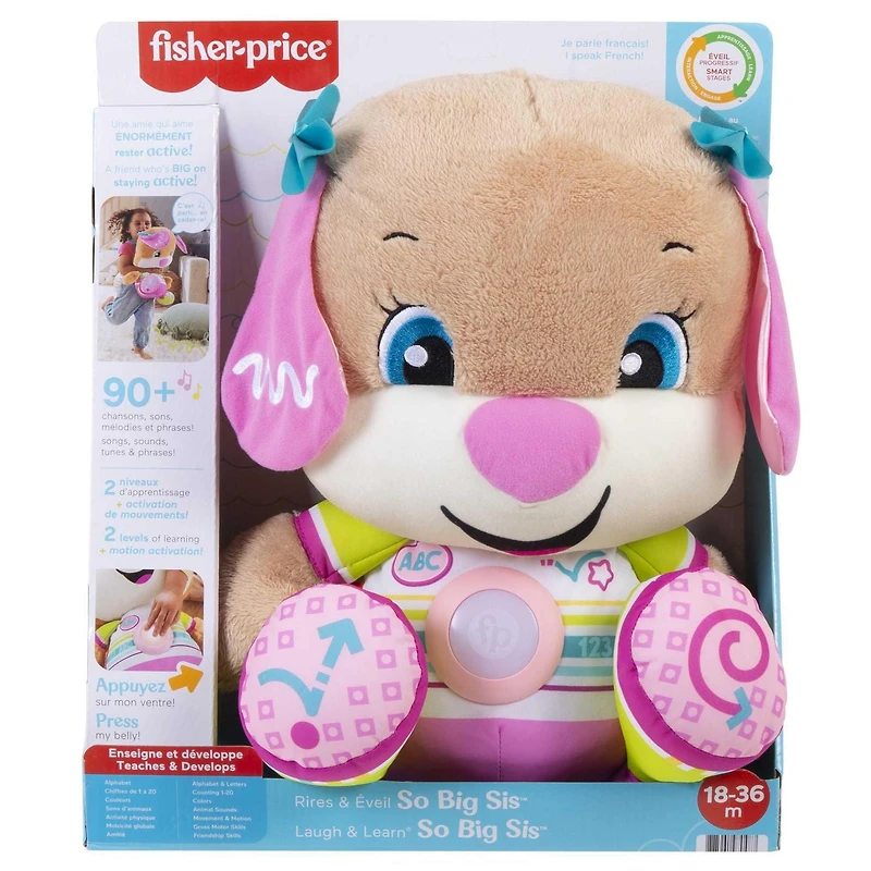 Fisher-Price Laugh & Learn So Big Sis Toddler Plush Toy - French Edition