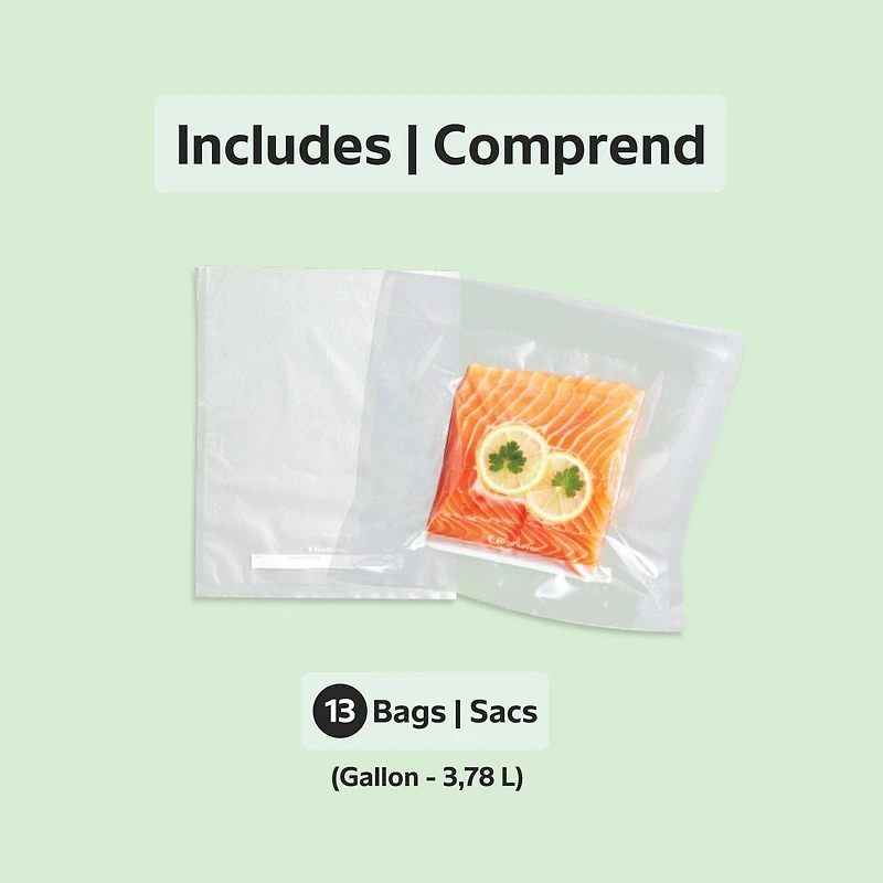 FoodSaver Gallon Vacuum Seal Bags for Airtight Food Storage and Sous Vide