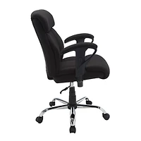 Serta – Fauteuil de direction pivotant en tissu maillé pour taille forte, noir
