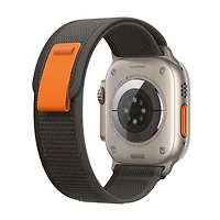 Apple Watch Ultra  (GPS + Cellular) 49mm - Noir/Gris Bracelet Sentier