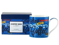 Set of 4 Coffee Mugs with Gift Box, Start the Day