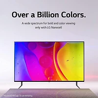 LG Nano75 NanoCell Series Téléviseur Intelligent 4K Intégré Alexa de 55 Pouces (3840 x 2160), Taux de Rafraîchissement de 60 Hz, 4K Alimenté par l'IA, Jeux en Nuage (55NANO75)