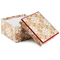 Hallmark Snowflake 7.2" Small Square Christmas Gift Box