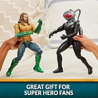 DC Comics, Aquaman, Figurine articulée Black Manta, 30 cm, modélisation minutieuse reproduisant les détails et le style du film, peut prendre différentes postures, jouets de super-héros à collectionne