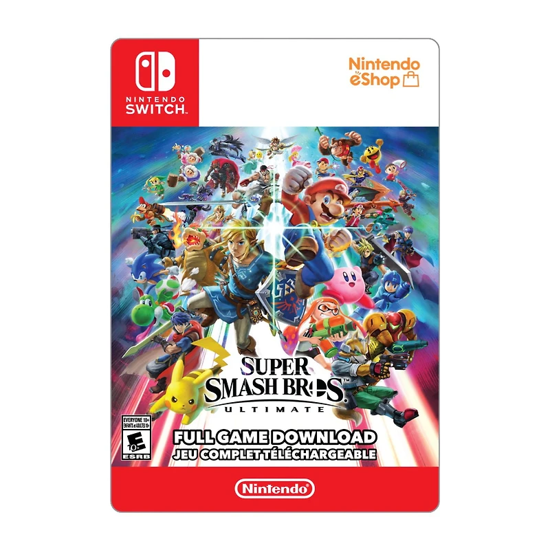 Nintendo Switch Super Smash Bros Ultimate $79.99 (Code Numérique)