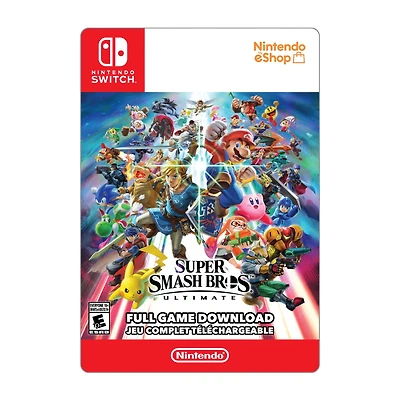 Nintendo Switch Super Smash Bros Ultimate $79.99 (Code Numérique)