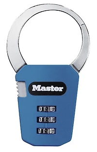 Cadenas pour sac à dos avec combinaisons personnalisées Master Lock #1550DAST 48mm; Blue, Vert, Rose ou Noir