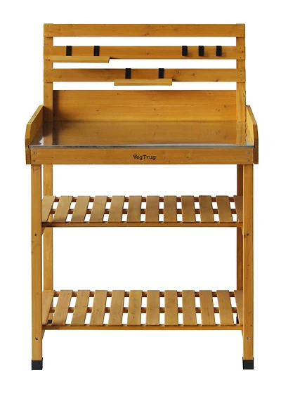 VegTrug Potting Table with Stainless Steel Top