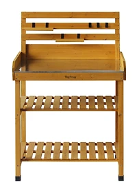 VegTrug Potting Table with Stainless Steel Top