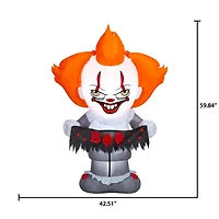 Pennywise à air comprimé avec bannière Welcome To Derry MD WB (WMCA)