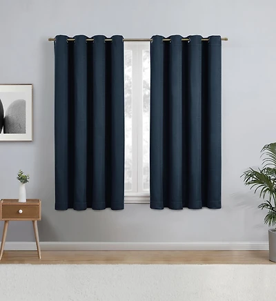 Panneau de fenêtre occultant à œillets 63 po Eclipse Heath 1 Panneau: 52"x63"