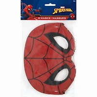 Spiderman Party Masks, 8ct, Masks are one-size-fits-most
