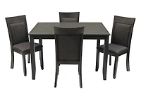 Table de salle à manger Nellie en bois massif K-Living en gris