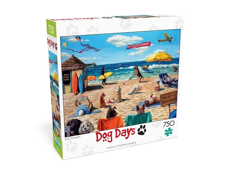 Buffalo Games - Dog Days - Ruff Summer - 750 Piece Jigsaw Puzzle
