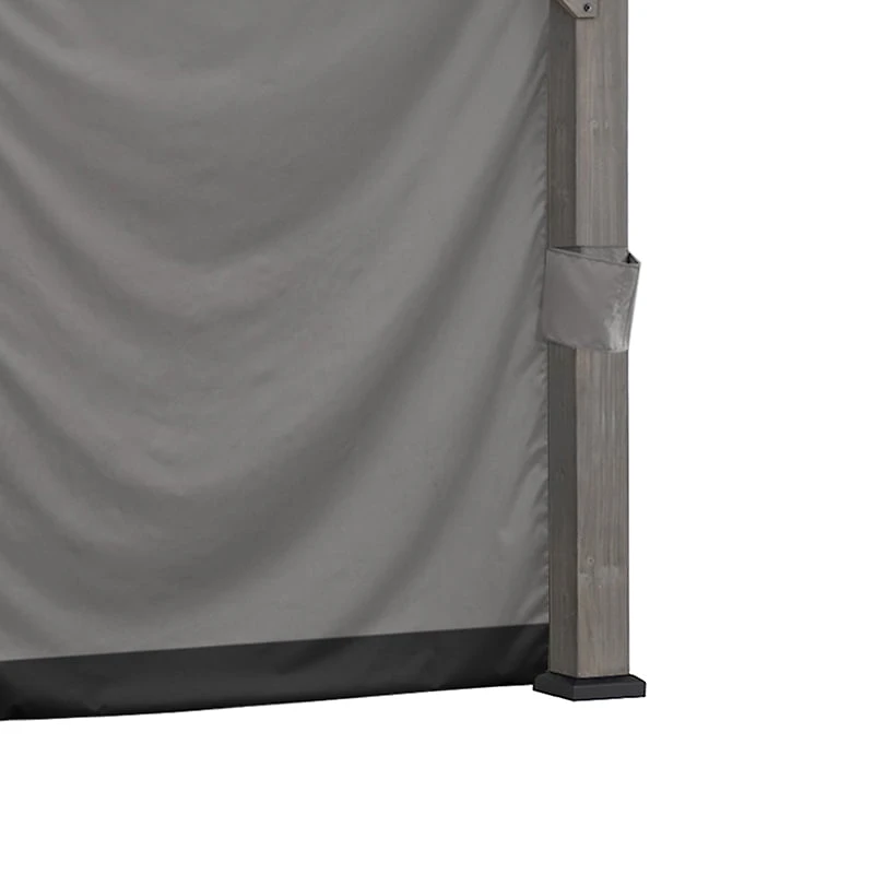 Sunjoy Replacement Universal Curtains Panles,Waterproof Gazebo Privacy Curtain, 4-Panel Screen Walls for 10 x 12 ft  Gazebo, Patio & Backyard Protection