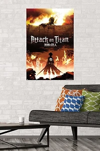 Attack on Titan - Fire Wall Poster