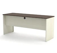Bestar Prestige + 71W Narrow Desk Shell in antigua