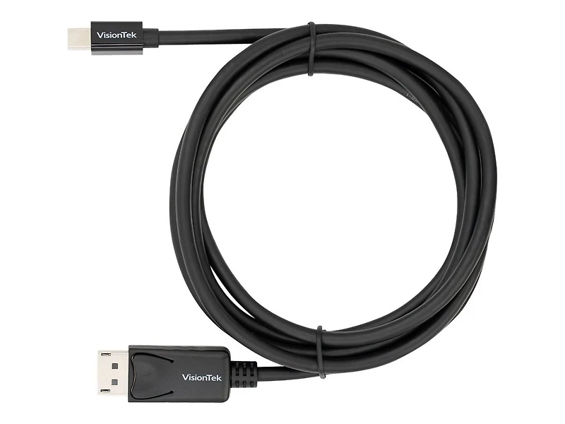 VisionTek Mini DisplayPort DisplayPort Cable, 6 Feet, Male to Male, Support 4K @ 60Hz