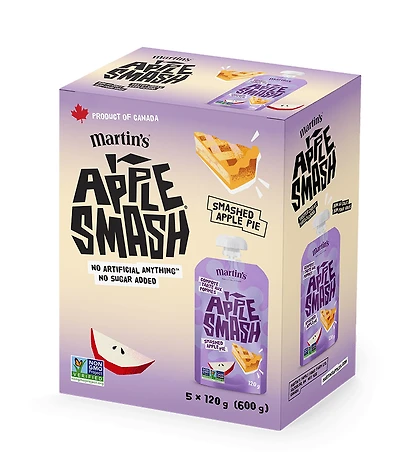 Apple Smash Apple Pie 5pk, Size/Quantity - 120g x 5 units per carton