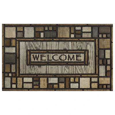 Mohawk Home – Tapis d’entrée multicolore Drifted Nature, 46 x 76 cm (1 pi 6 po x 2 pi 6 po)