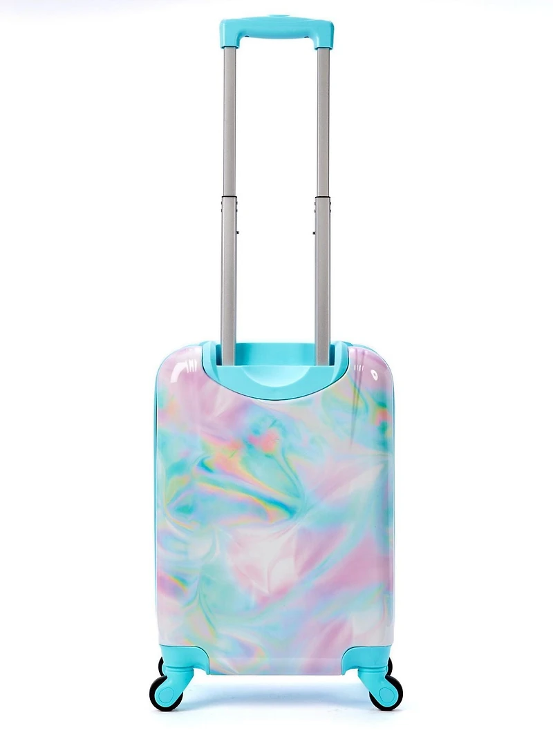 JUSTICE™ GIRLS GO WITH THE FLOW 20" HARD SHELL ROLLING LUGGAGE