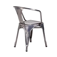 Chaise de salle à manger Take Me Home Tolix – Chaise de salle à manger moderne et robuste sans accoudoirs, idéale pour les restaurants et polyvalente pour une utilisation intérieure et extérieure