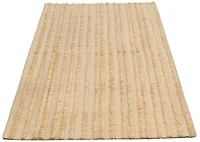 ECARPETGALLERY 4'9" x 7'10" Carved Cambridge Hand Made Area Rug for Living Room, Dining Room and Bedroom in Ivory
