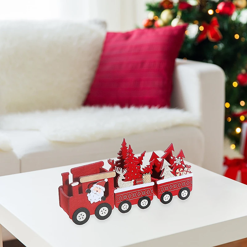 Train Express Du Père Noël En Feutre Rouge