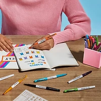 Stylos Paper Mate Flair, feutre, pointe audacieuse (1,2 mm), couleurs assorties, 6 unités Paper Mate