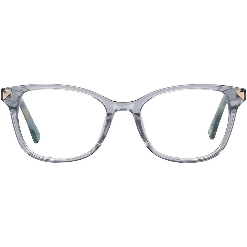 Christian Siriano Womens Prescription Eyeglasses, Gemma, Grey Crystal, 53-18-140