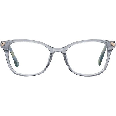 Christian Siriano Womens Prescription Eyeglasses, Gemma, Grey Crystal, 53-18-140