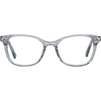 Christian Siriano Womens Prescription Eyeglasses, Gemma, Grey Crystal, 53-18-140