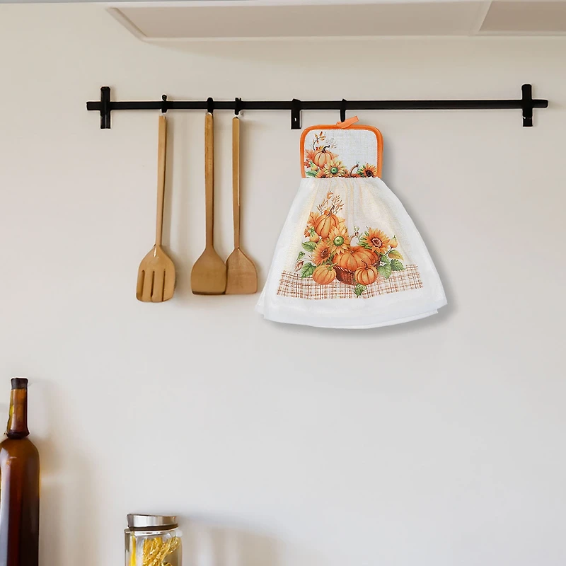 Serviette À Main À Nouer (Citrouille) - Lot De 2