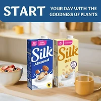 Silk Almond Milk Alternative, Unsweetened Vanilla, Dairy Free, Shelf Stable, 946 mL