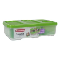 Rubbermaid Entree Container avec séparateurs et couvercle, vert