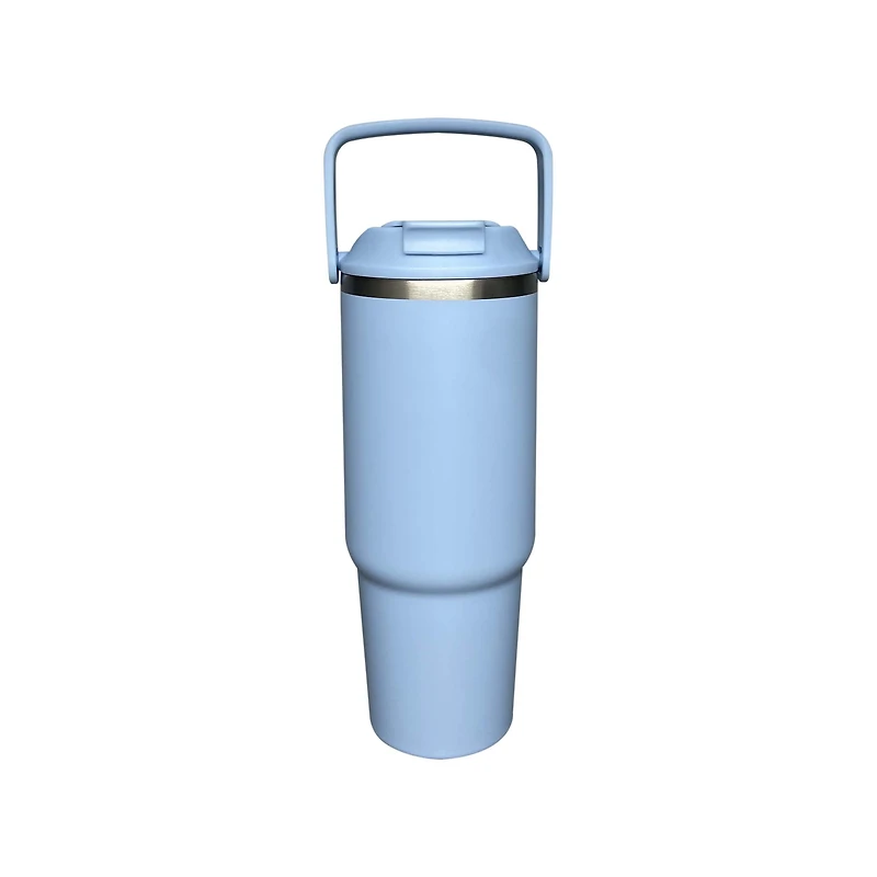 MAINSTAYS 30oz acier inoxydable Tumbler bleu, taille: 9,48 pouces (H) * 3,14 pouces (Dia) MAINSTAYS 30oz acier inoxydable Tumbler bleu