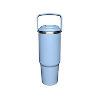 MAINSTAYS 30oz acier inoxydable Tumbler bleu, taille: 9,48 pouces (H) * 3,14 pouces (Dia) MAINSTAYS 30oz acier inoxydable Tumbler bleu