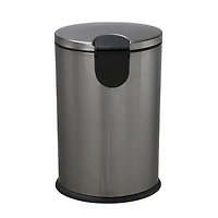 Poubelle de cuisine à pédale en acier inoxydable Hometrends de 12 litres Ovale/12 Litre