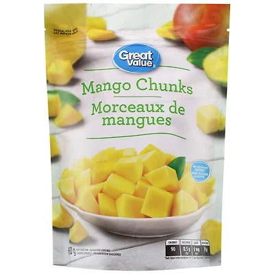 Morceaux de mangue congelés Great Value 600g