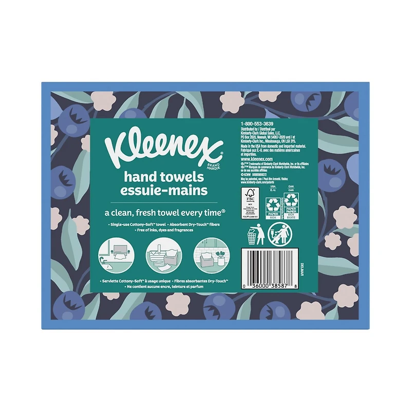 Kleenex Disposable Hand Paper Towels, 60 Count, 1 box, 60 Count