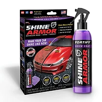 SHINE ARMOR Fortify Quick Coat - Ceramic Coating - Car Wax Polish Spray - Waterless Car Wash & Wax - Hydrophobic Top Coat Polish & Polymer Paint Sealant Detail Protection