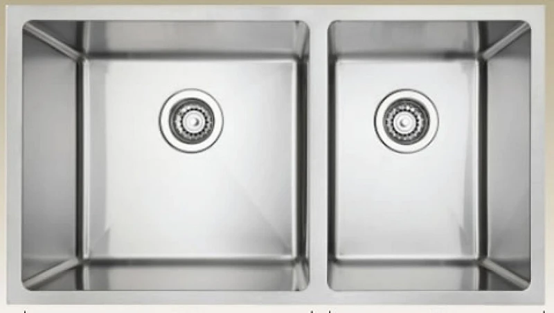 American Imaginations 32-in. W CSA Approved Stainless Steel Kitchen Sink With 2 Bowl And 18 Gauge