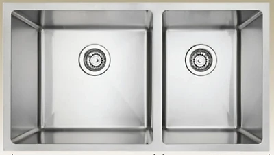 American Imaginations 32-in. W CSA Approved Stainless Steel Kitchen Sink With 2 Bowl And 18 Gauge