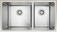 American Imaginations 32-in. W CSA Approved Stainless Steel Kitchen Sink With 2 Bowl And 18 Gauge